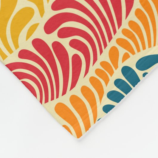 Leafy Mosaic Fleecedecke (Ecke)