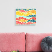 Leafy Mosaic Leinwanddruck (Insitu (Wohnzimmer))