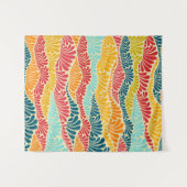 Leafy Mosaic Wandteppich (Vorderseite (Horizontal))