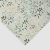 Leafy Mystique Pale Celadon Seidenpapier (Detail)