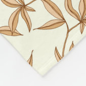 Leafy Pattern Fleecedecke (Ecke)