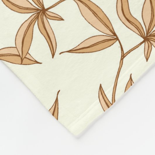 Leafy Pattern Fleecedecke (Ecke)