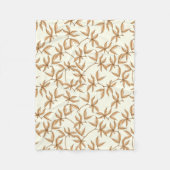 Leafy Pattern Fleecedecke (Vorderseite)