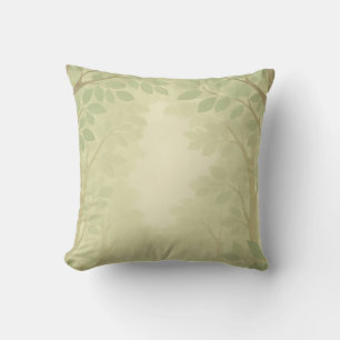 Leafy Pattern Throw Kissen