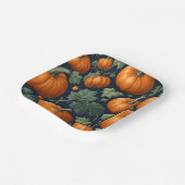 Leafy Pumpkin Patch Pappteller (Gewinkelt)