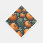 Leafy Pumpkin Patch Serviette (Ecke)