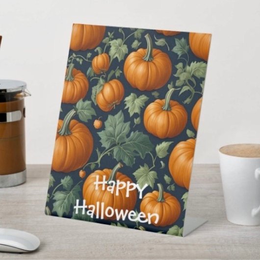 Leafy Pumpkin Patch Sockelschild