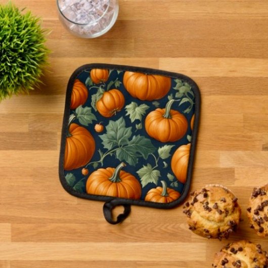 Leafy Pumpkin Patch Topflappen