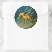 Leafy Sea Dragon Runder Aufkleber (Tasche)