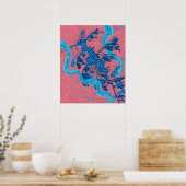 Leafy Sea Dragon Seepferd Unterwassermalerei Poster (Küche)