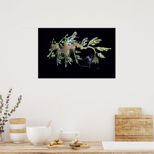 Leafy Sea Dragon & Weedy Seadragon Poster (Küche)