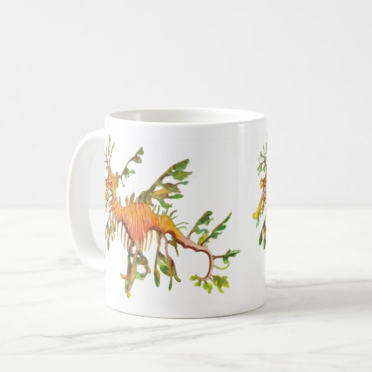 Leafy Seadragon Artwork Tasse (Vorderseite Links)