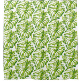 Leafy Skulpturen auf einem Duschvorhang