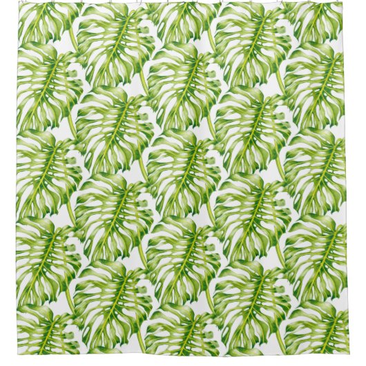 Leafy Skulpturen auf einem Duschvorhang (Vorderseite)