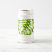 Leafy Skulpturen auf einem Stein Bierglas (Mittel)