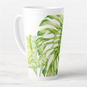 Leafy Skulpturen auf einer großen Latte-Tasse Milchtasse (Linke Ecke)