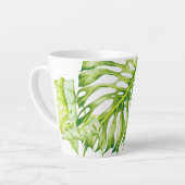 Leafy Skulpturen auf einer kleinen Latte-Tasse Milchtasse (Linke Ecke)