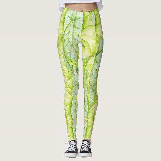 Leafy Skulpturen auf Leggings (Vorderseite)