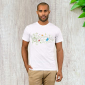 Leafy Staff Line Mens T - Shirt