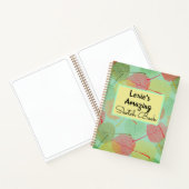 Leafy Stylish Sketch Personalisiert Spiral Noteboo Notizblock (Innenseite)