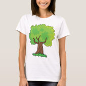 Leafy Tree Green Blätter T - Shirt (Vorderseite)