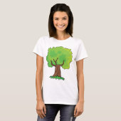 Leafy Tree Green Blätter T - Shirt (Vorne ganz)