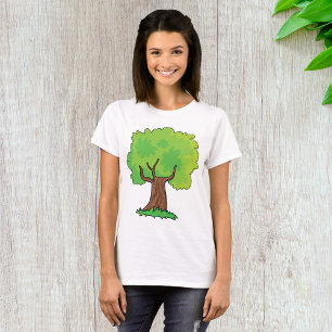 Leafy Tree Green Blätter T - Shirt