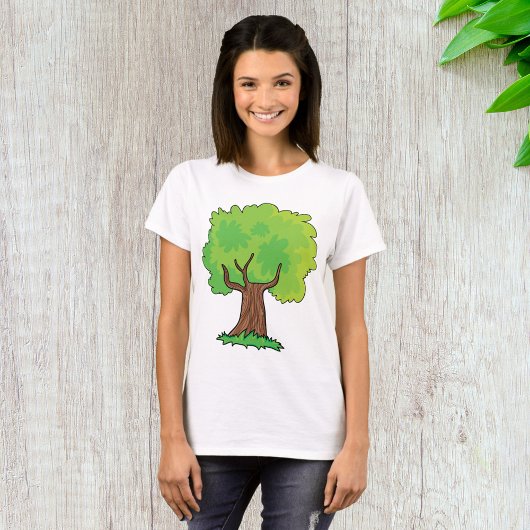 Leafy Tree Green Blätter T - Shirt