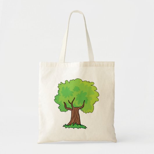 Leafy Tree Green Blätter Tote Bag Tragetasche (Vorne)