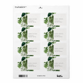 Leafy Tropical Palm Foliage Adresse (Vorne)