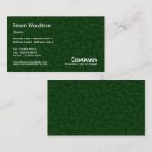 Leafy UnderGrowth Texture - Dunkelgrün Visitenkarte (Vorne/Hinten)