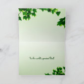 Leafy Vathers Day Karte (Innenseite)