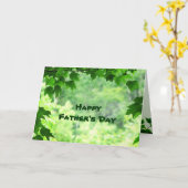 Leafy Vathers Day Karte (Gelbe Blume)