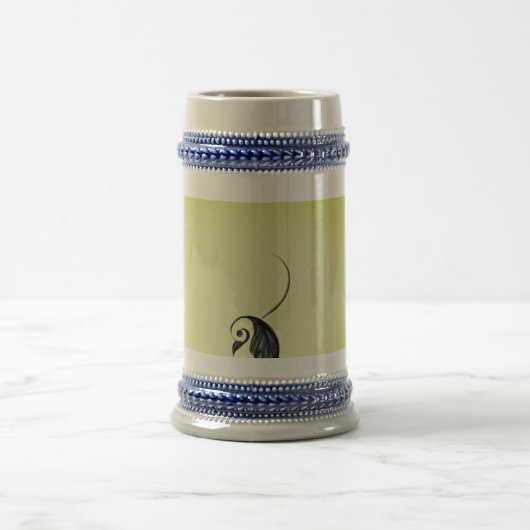 Leafy-Vogeldesign Bierglas (Mittel)