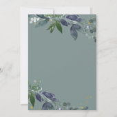 Leafy Watercolor | Bridal Brunch Einladung (Rückseite)