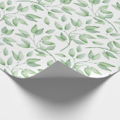 Leafy Watercolor Geschenkpapier (Ecke)