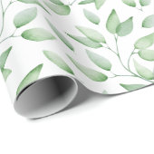 Leafy Watercolor Geschenkpapier (Rolleneckpunkt)