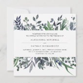 Leafy Watercolor | Hochzeit Einladung (Vorderseite)