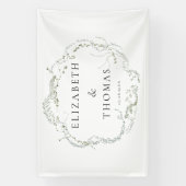 Leafy Wedding Banner (Vertikal)