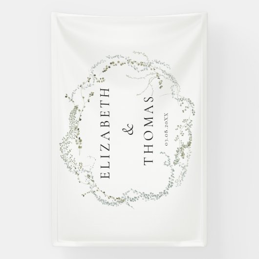 Leafy Wedding  Banner (Vertikal)