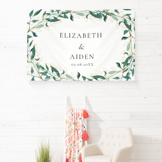 Leafy Wedding  Banner (InSitu)