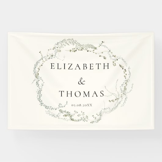 Leafy Wedding Banner (Horizontal)