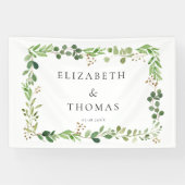 Leafy Wedding Banner (Horizontal)