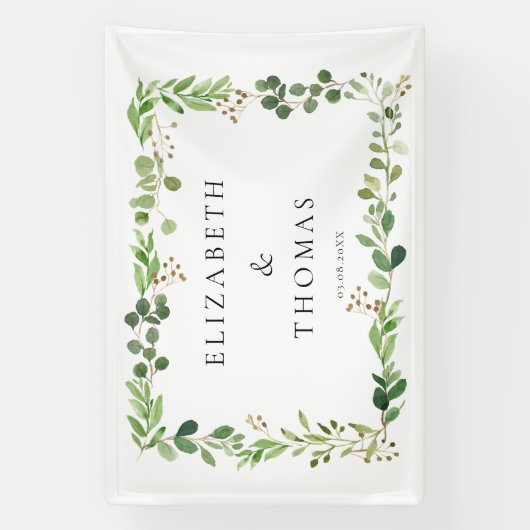 Leafy Wedding  Banner (Vertikal)