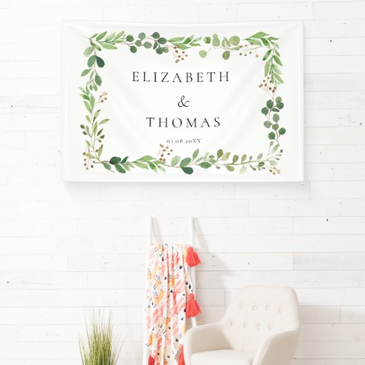 Leafy Wedding  Banner (InSitu)