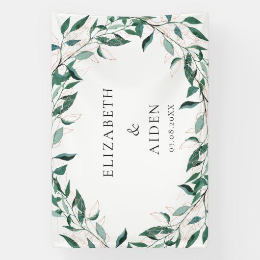 Leafy  Wedding  Banner (Vertikal)