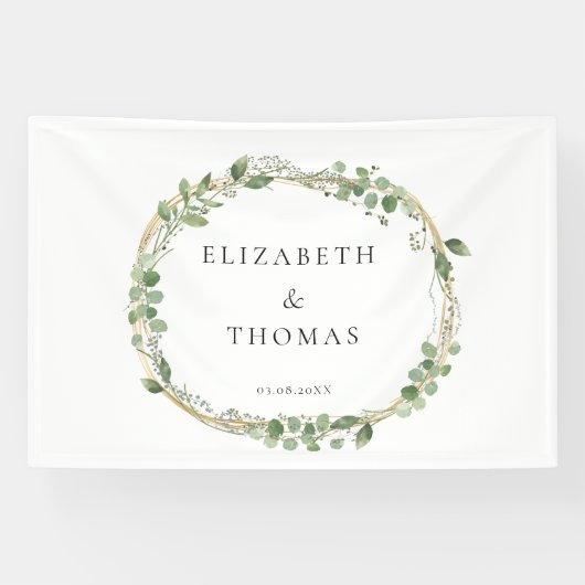 Leafy Wedding  Banner (Horizontal)