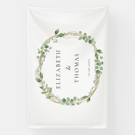 Leafy Wedding  Banner (Vertikal)