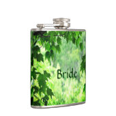 Leafy Wedding Brides Flachmann (Rechts)