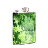 Leafy Wedding Bridesmaid Flachmann (Rechts)